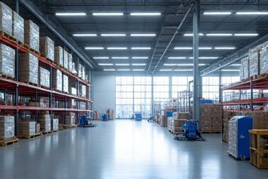Opérations logistiques dans un entrepôt moderne à Paris